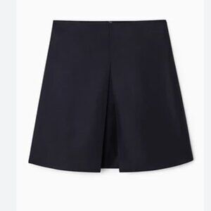 cos FOLD-DETAIL DOUBLE-FACED WOOL MINI SKIRT (32)